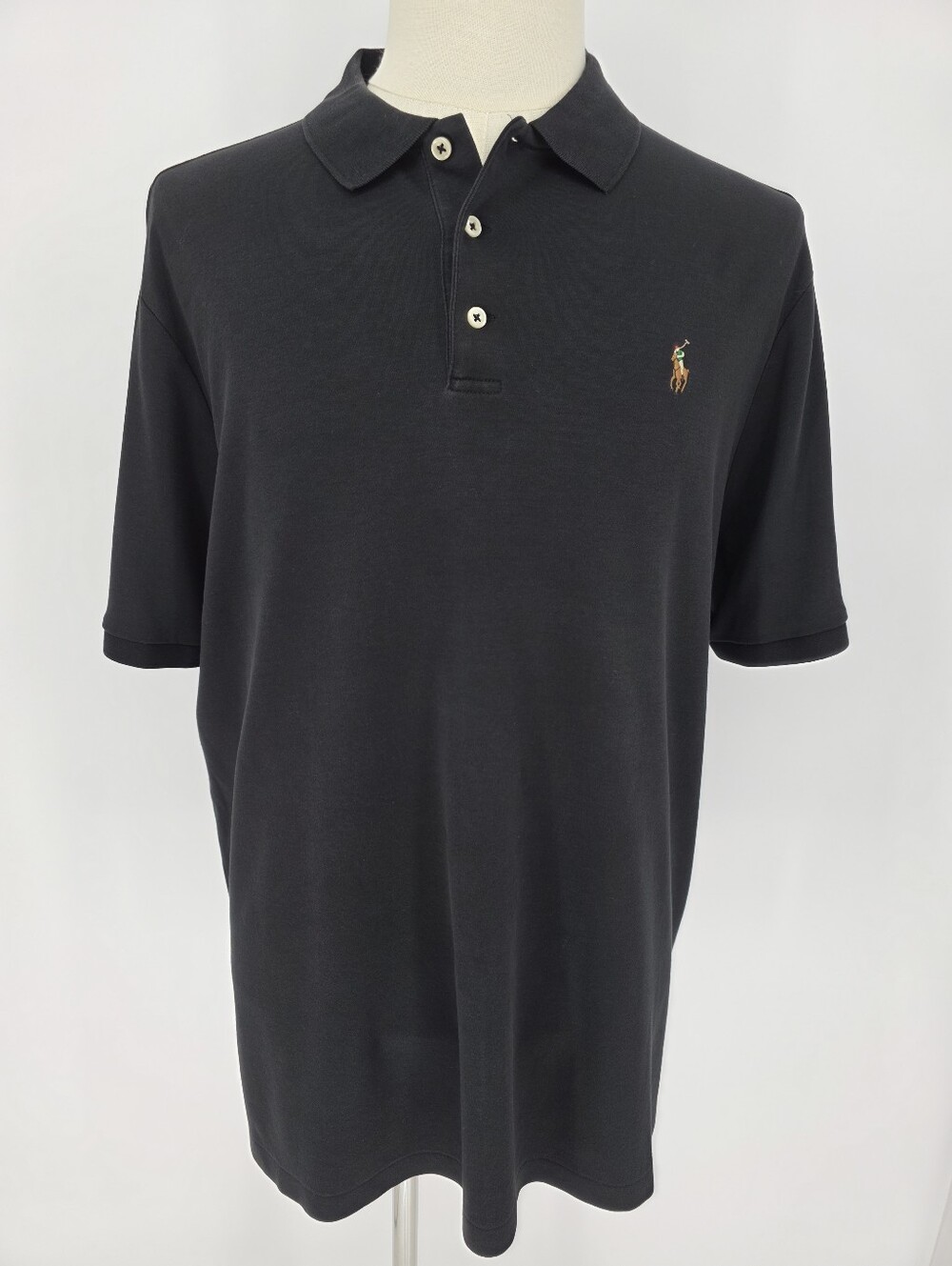 Polo Ralph Lauren Classic Fit Polo‎ Shirt XL Black Pony Logo Cotton Golf